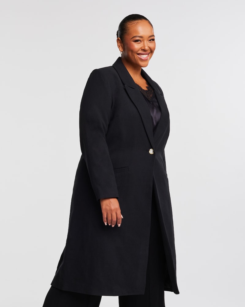 A line coat plus size best sale